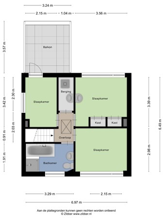 Floorplan - Lochtenberg 13, 5296 LL Esch